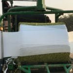 Silage wrapping with Baler