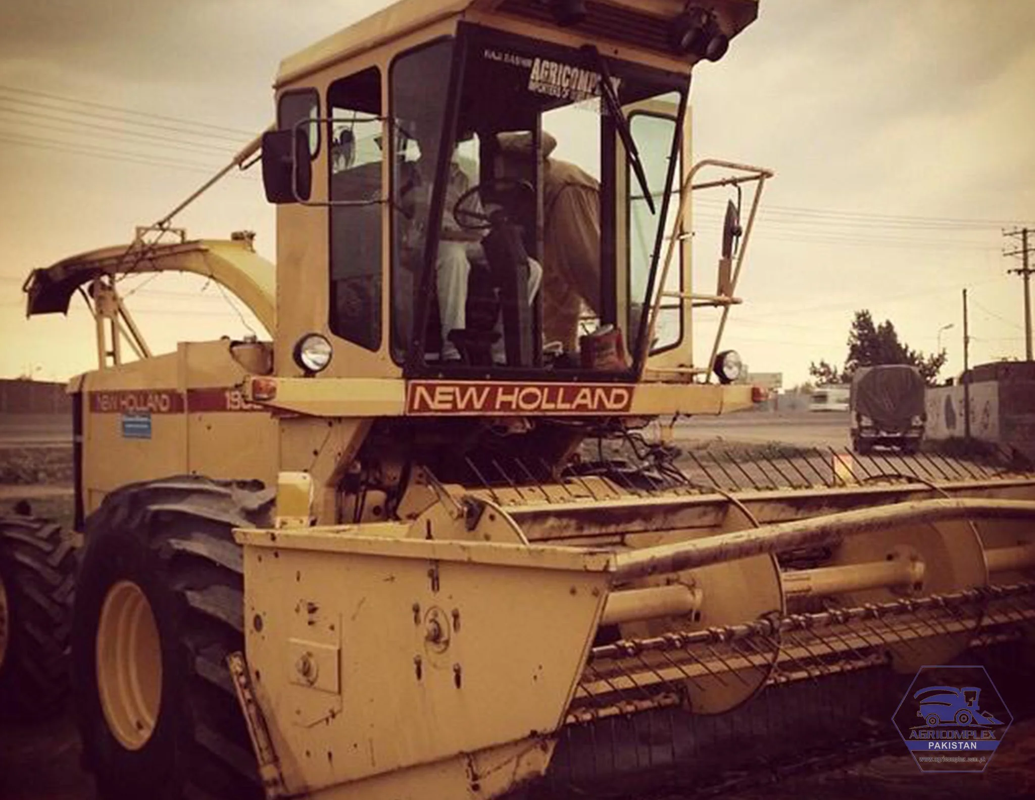 corn silage harvesting machinery