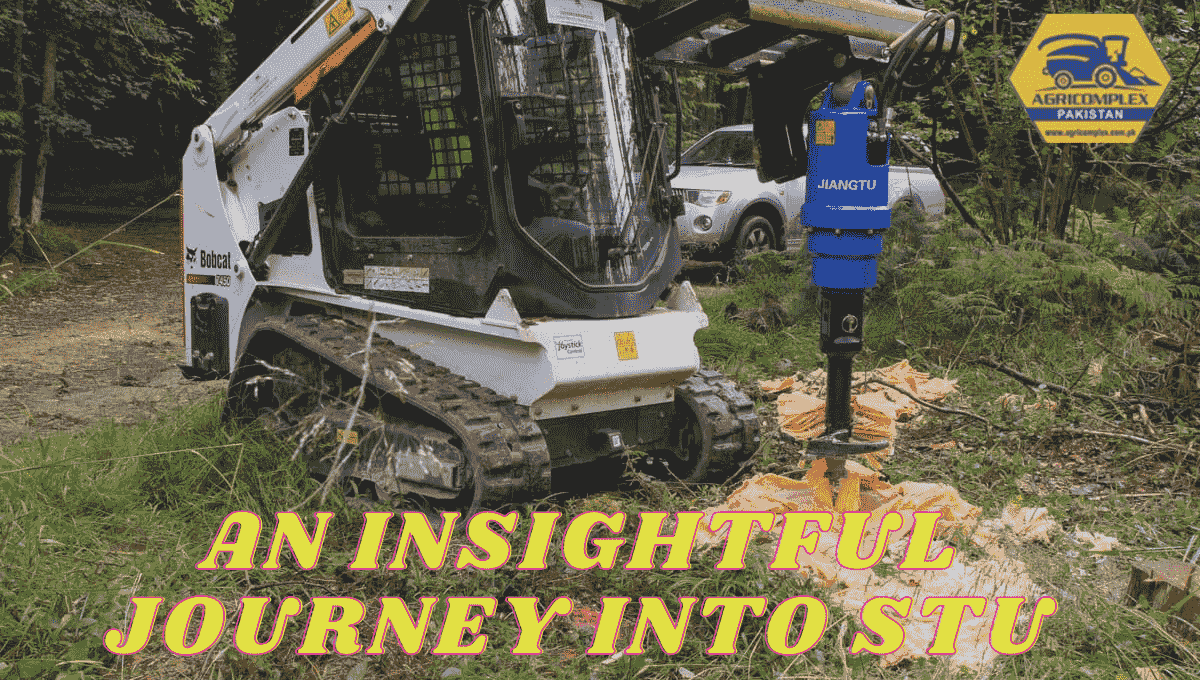 Auger Stump Planer efficiently removing a tree stump.